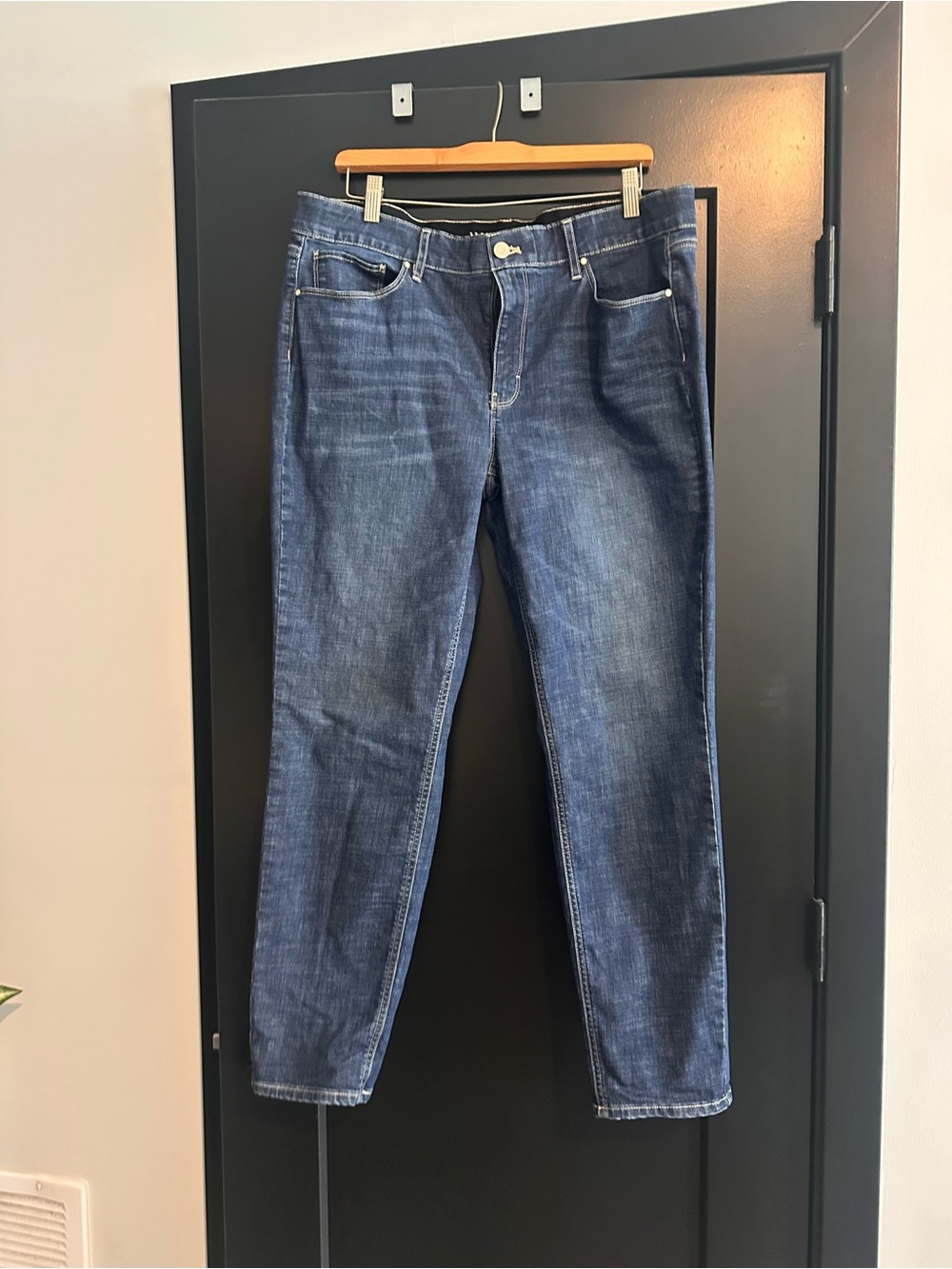 WHBM Dark Blue Denim Jeans - Classic Straight Fit